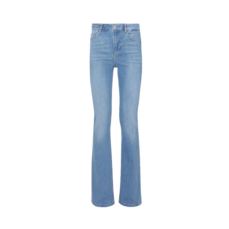 JEAN FLARE TAILLE HAUTE - DENIM BLEU FONCÉ