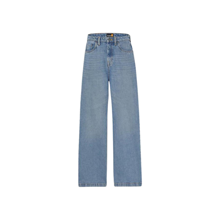Refibra jeans with zip and button closure