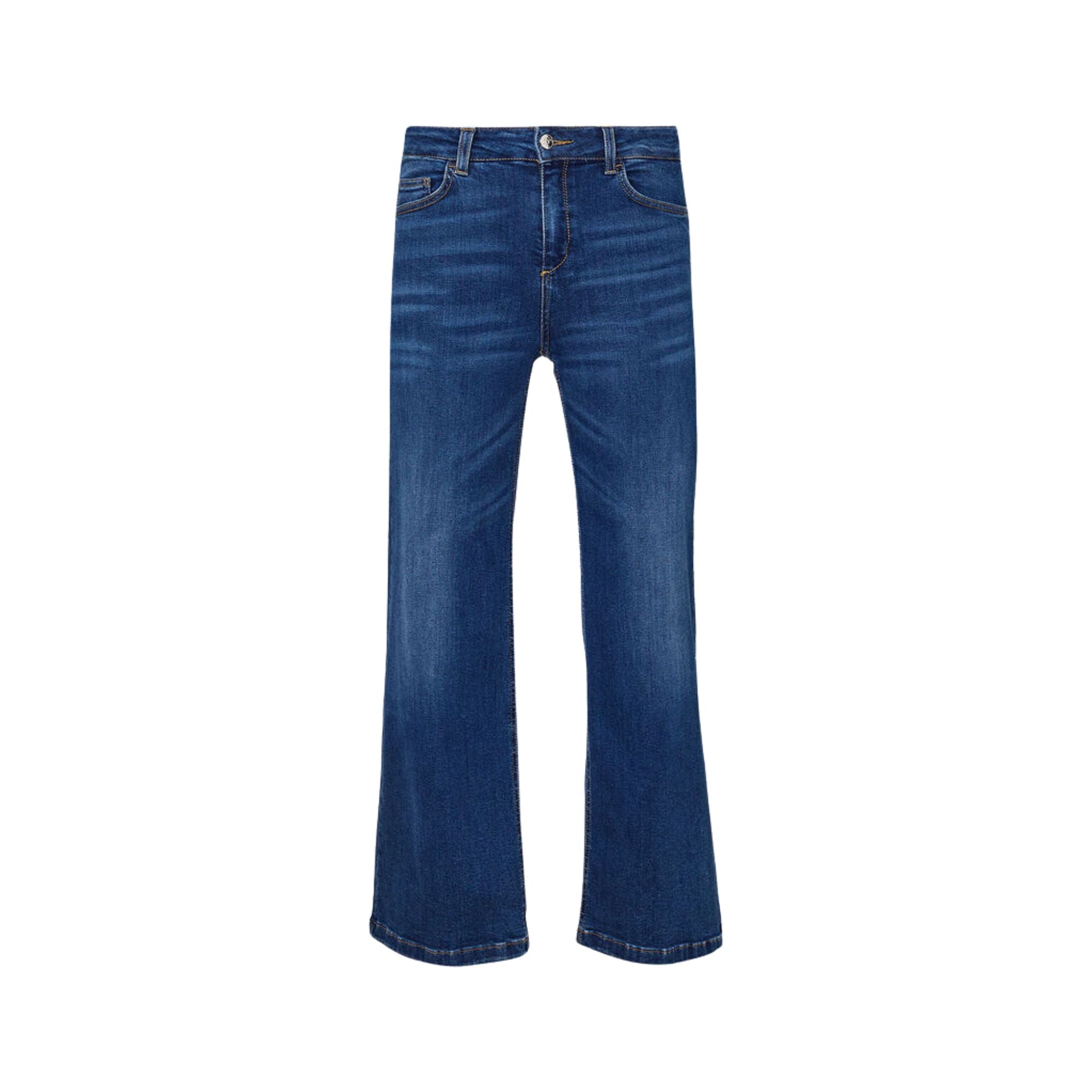 Jeans donna hot sale gamba larga