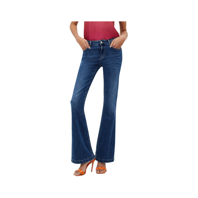 Jeans Donna con intreccio al punto vita