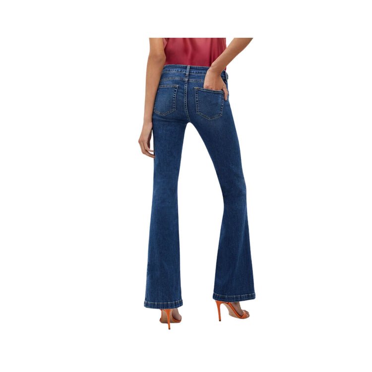 Jeans Donna con intreccio al punto vita