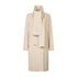 Cappotto Donna in lana con sciarpa Beige