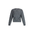 Maglia Donna in lana grigia con motivo cut-out