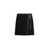 Minigonna Donna in maglia con fibbie Nero
