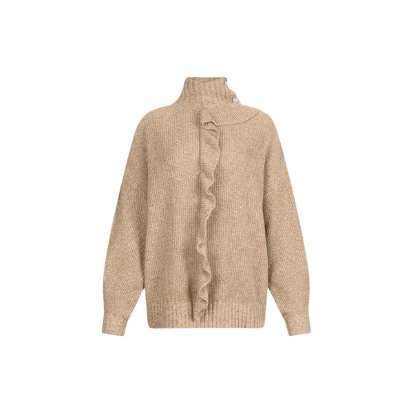 Maglia Donna collo alto con maxi volant