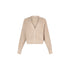 Cardigan Donna Beige con bottoni gioiello