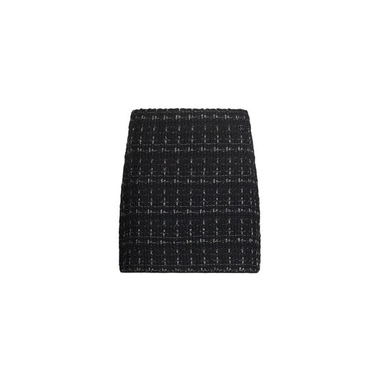 Minigonna Donna in misto lana lurex