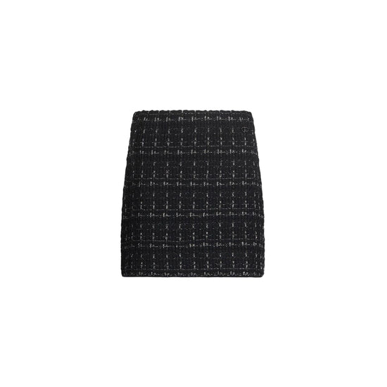 Minigonna Donna in misto lana lurex