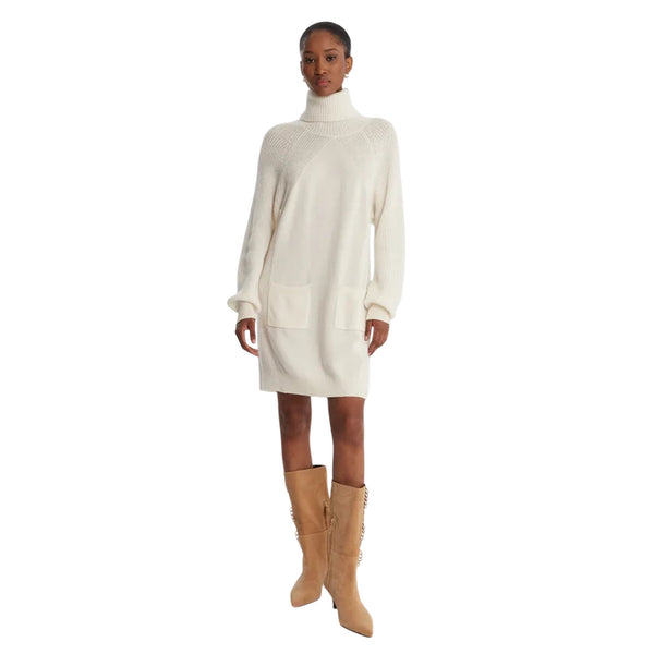 Abito Donna in lana Bianco modella frontale