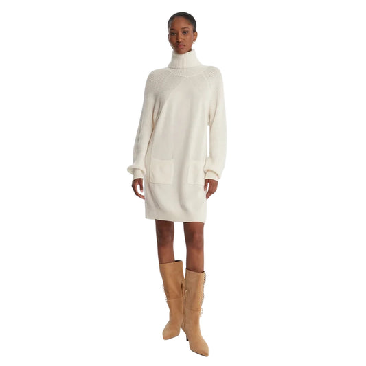 Abito Donna in lana Bianco modella frontale