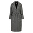 Cappotto lungo Donna con inserti lurex