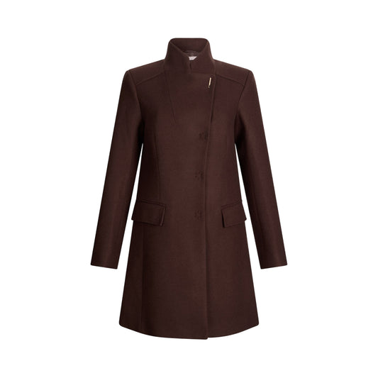 Cappotto Donna Cappotto in panno double Marrone
