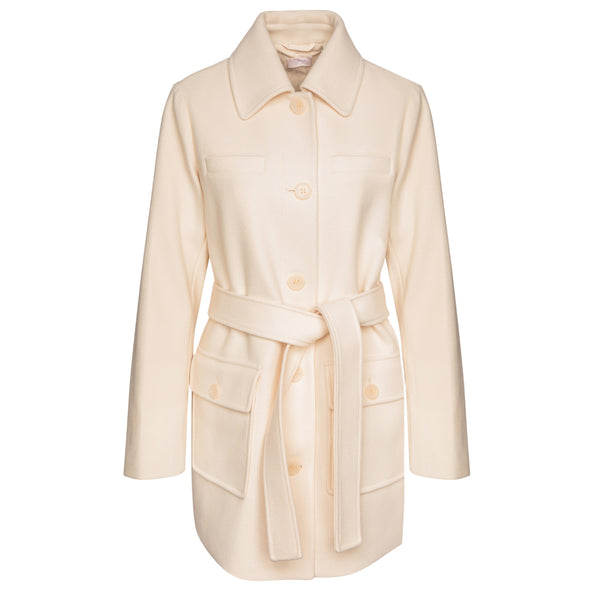 Cappotto Donna con collo a camicia Beige