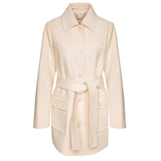 Cappotto Donna con collo a camicia Beige