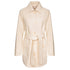 Cappotto Donna con collo a camicia Beige