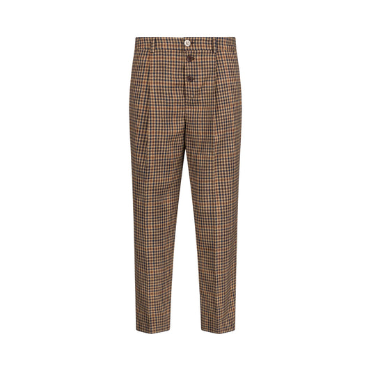 Pantaloni Donna a quadri all over