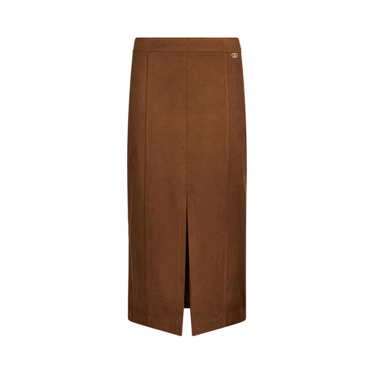 Gonna Donna midi con spacchetto marrone