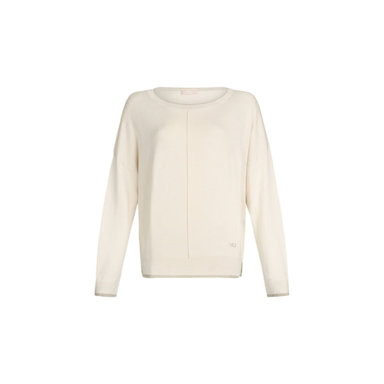 Maglia Donna Beige chiaro con dettagli lurex