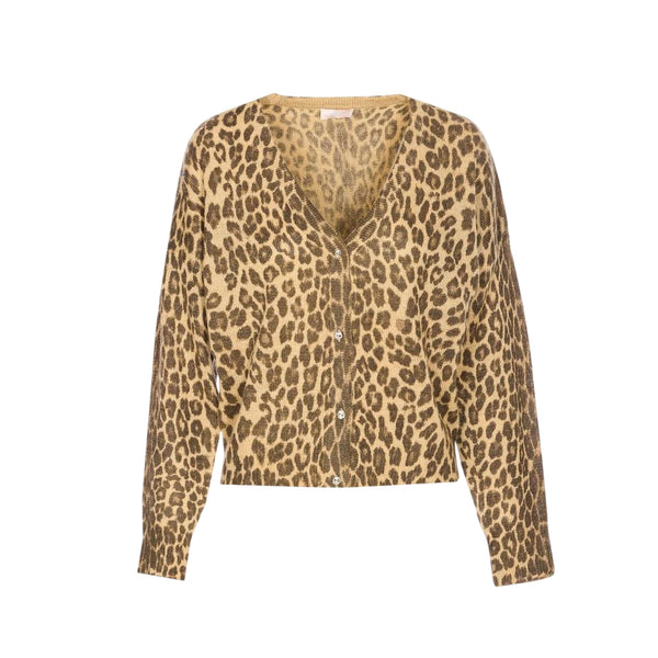 Cardigan Donna con stampa animalier