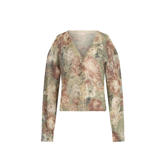 Cardigan Donna con stampa floreale