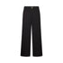 Pantaloni cropped Donna con cintura Nero