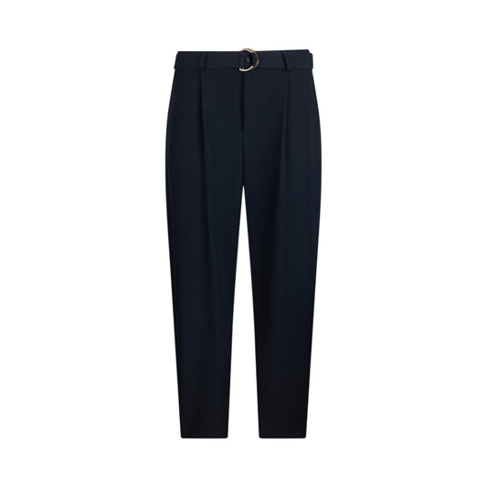 Pantaloni balloon Donna con pince Blu navy