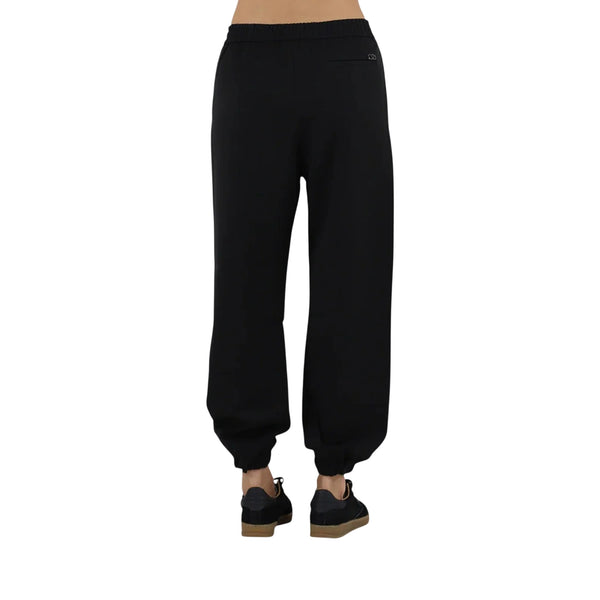 Pantalone jogging Donna Nero retro