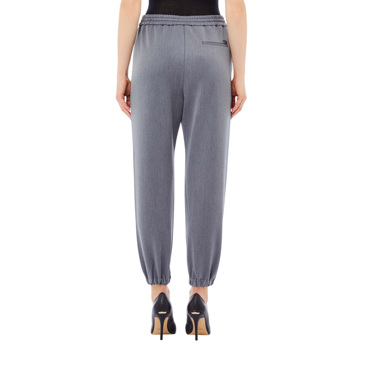Pantaloni Donna jogging Grigio modella retro