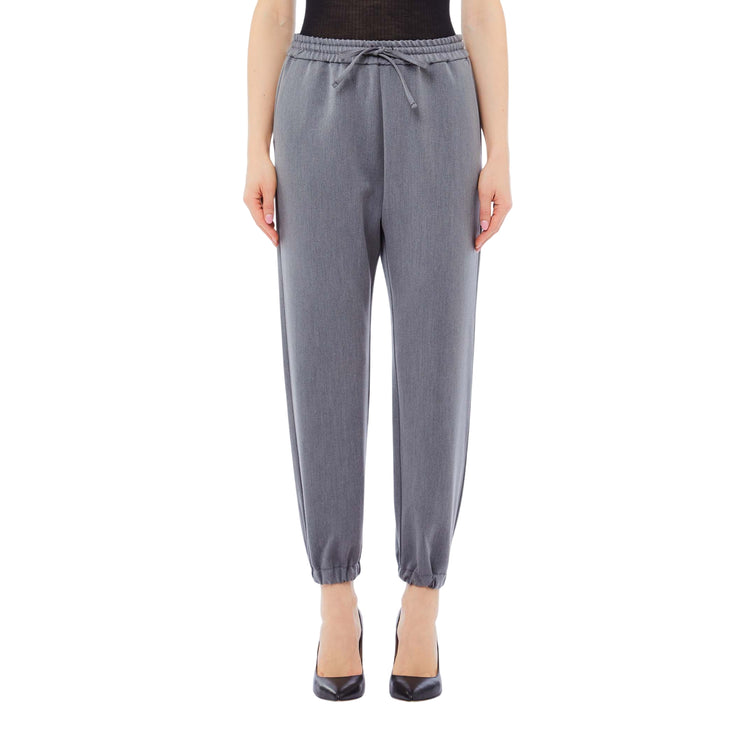 Pantaloni Donna jogging Grigio modella frontale