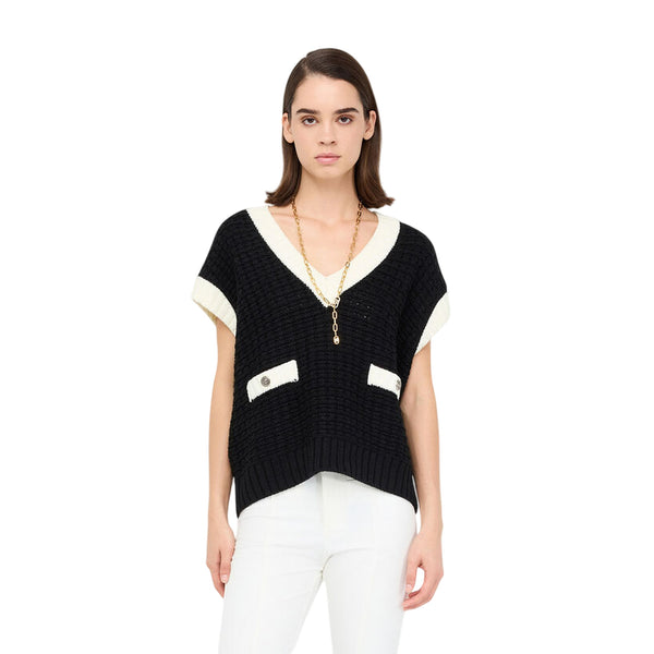 Maglia Donna senza maniche con spalle scese