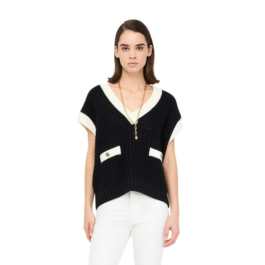 Maglia Donna senza maniche con spalle scese