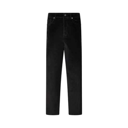 Pantaloni Donna balloon in velluto Nero