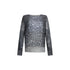 Maglia Donna in lurex con stampa animalier 