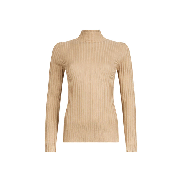 Dolcevita Donna in lurex a coste Oro