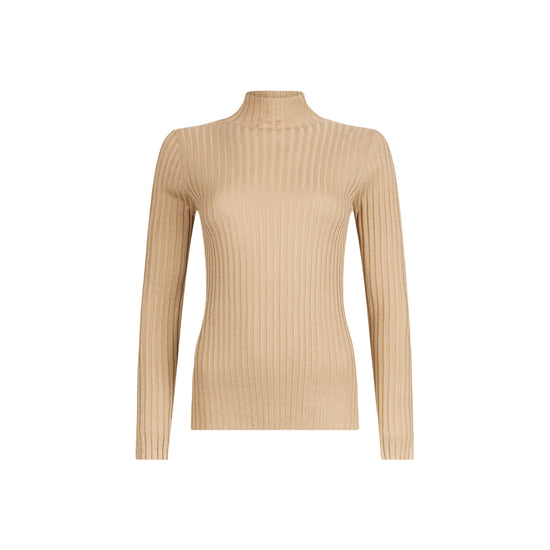 Dolcevita Donna in lurex a coste Oro