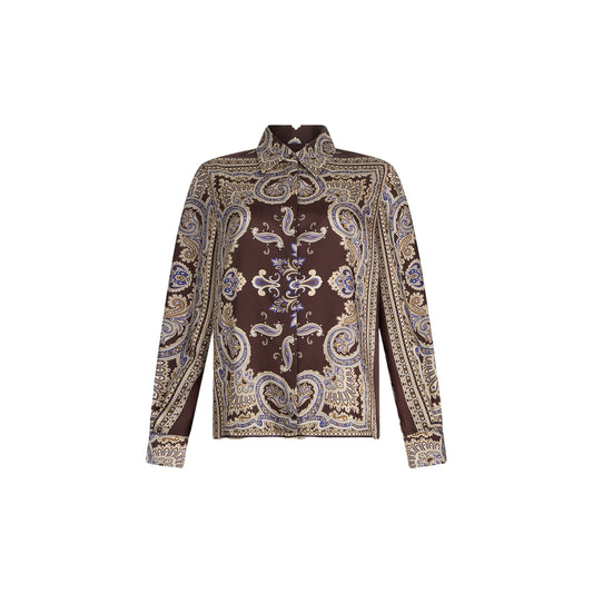 Camicia Donna in twill stampato all over