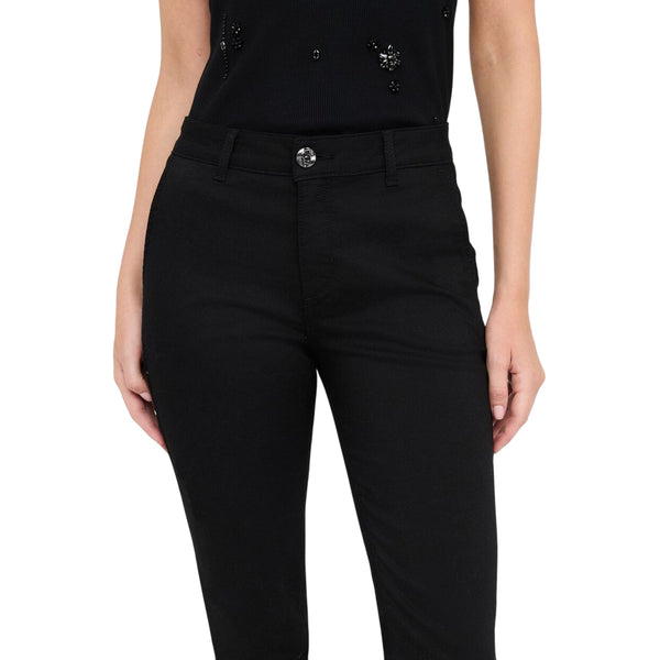 Pantaloni Chino da Donna Slim fit Nero dettaglio