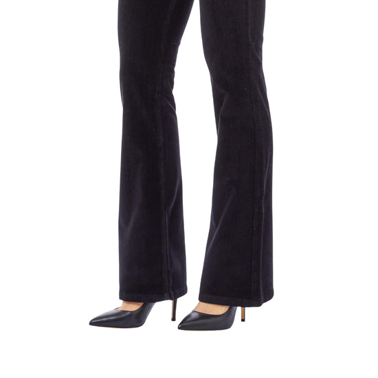 Jeans Donna in denim nero con dettaglio metallo dettaglio