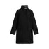 Cappotto Donna con colletto con fibbie Nero