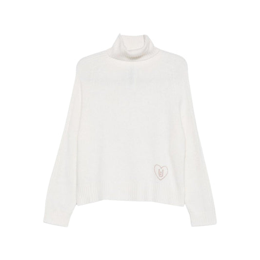 Dolcevita Donna in lana e cashmere dal fit morbido Bianco