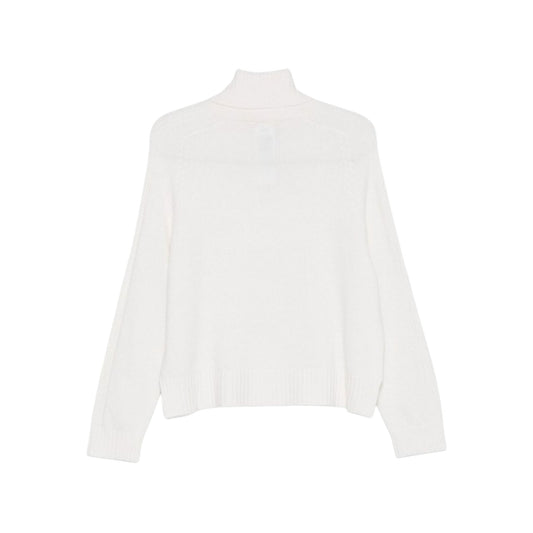 Dolcevita Donna in lana e cashmere dal fit morbido Bianco retro