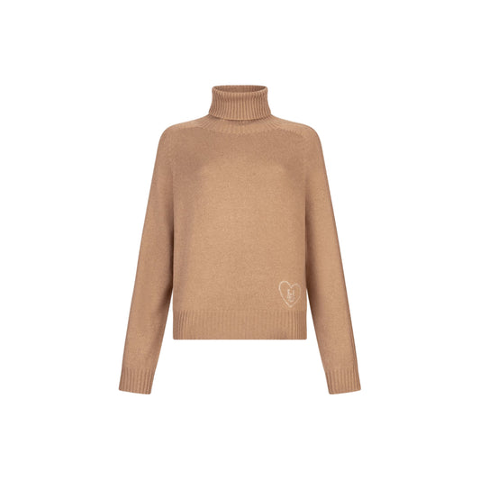 Dolcevita Donna in lana e cashmere dal fit morbido Beige