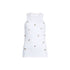 Top Donna con gioielli applicati frontalmente Bianco