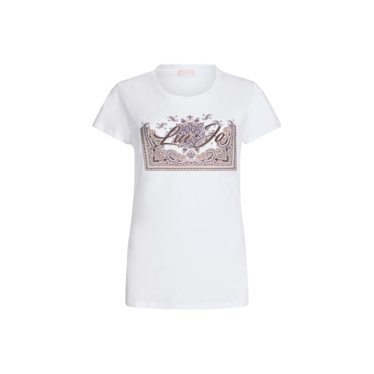 T-shirt Donna con logo e stampa davanti