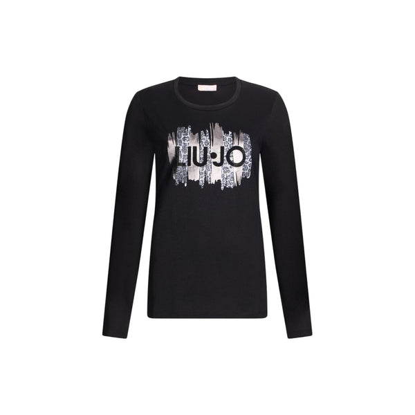 T-shirt Donna a maniche lunghe Nero
