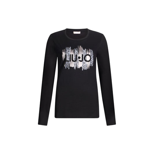 T-shirt Donna a maniche lunghe Nero