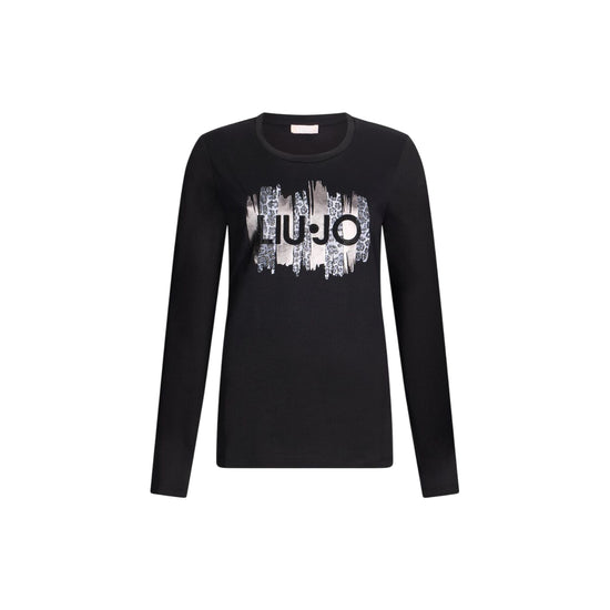 T-shirt Donna a maniche lunghe Nero