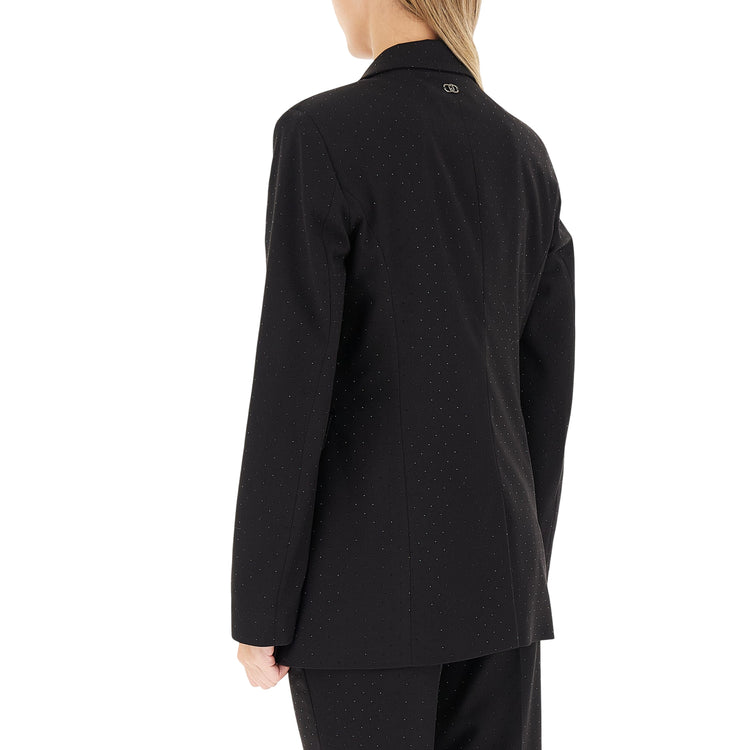 Blazer monopetto Strass