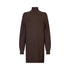 Abito Donna in maglia con micro paillettes Marrone