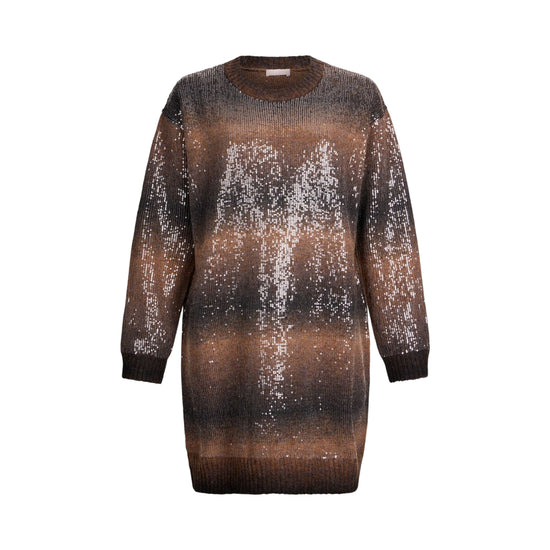 Abito corto Donna sfumato con paillettes